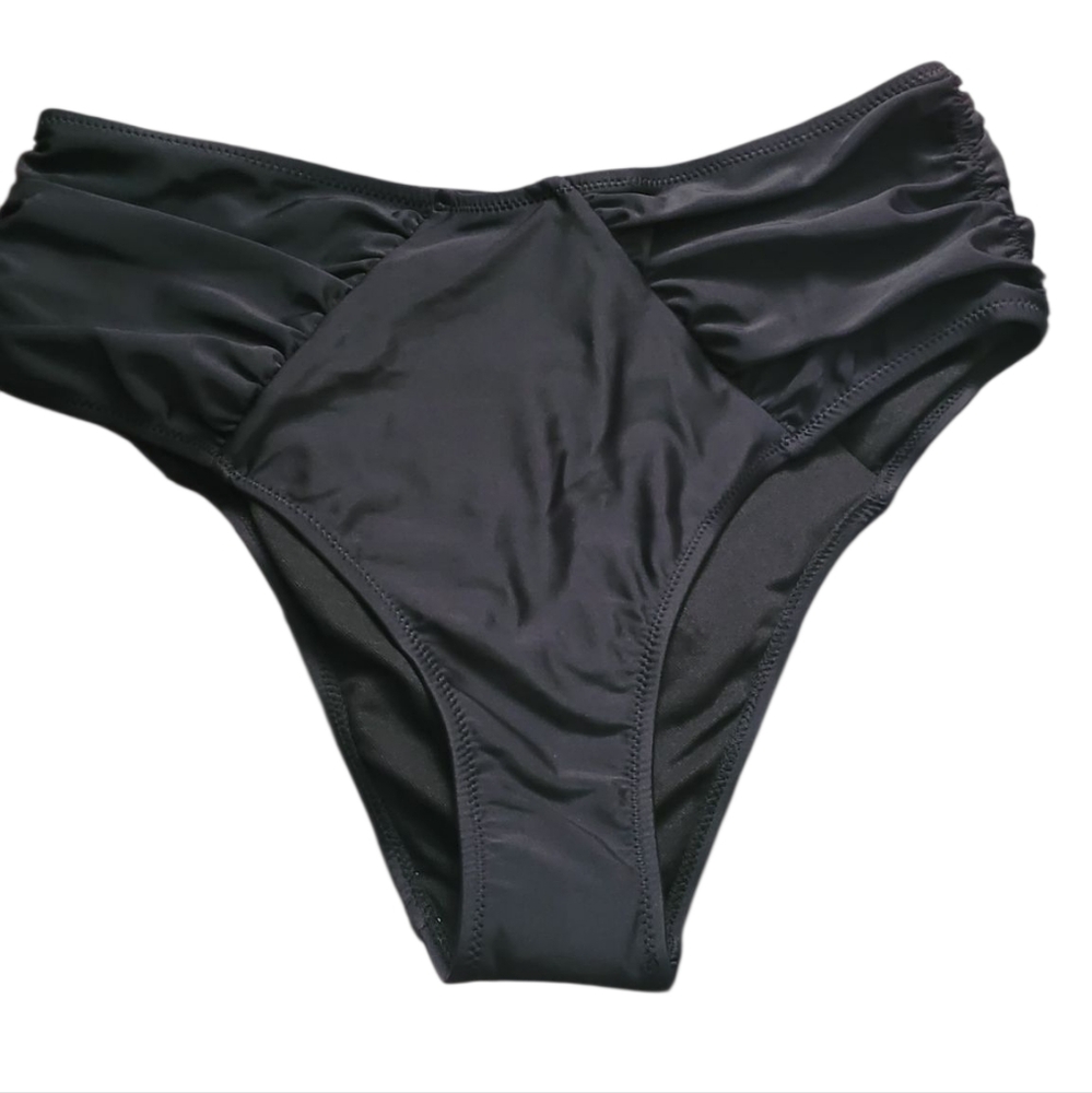 Classic Black High-Waisted Bikini Bottom